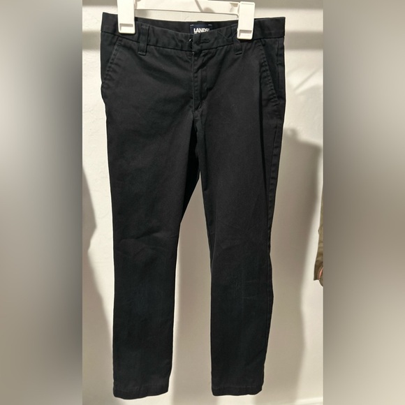Lands' End Girls Navy Blue uniform adjustable pants - Picture 1 of 4